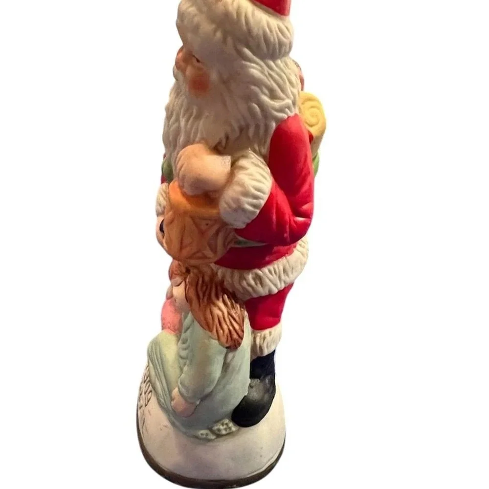 Vintage Old World Christmas Santa Claus Ceramic Figurine 7